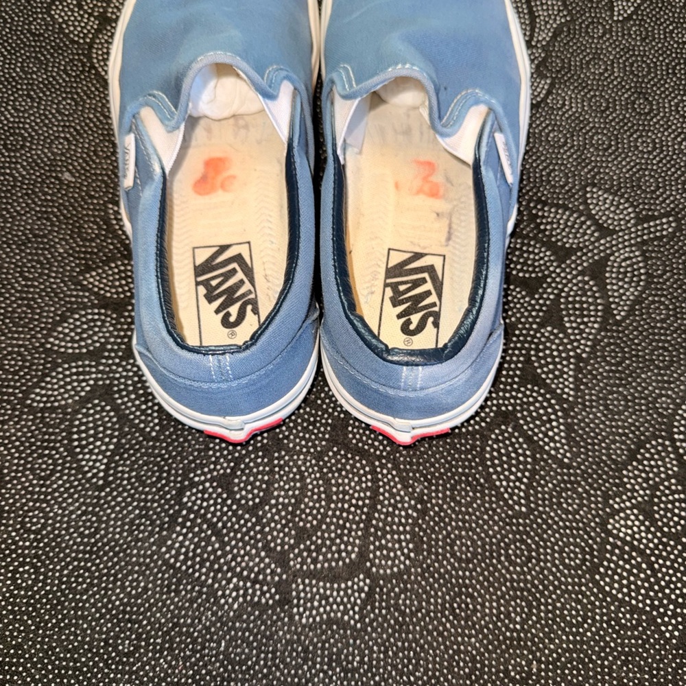 Vans Classic Blue Slip-On Sneakers - Picture 4 of 5